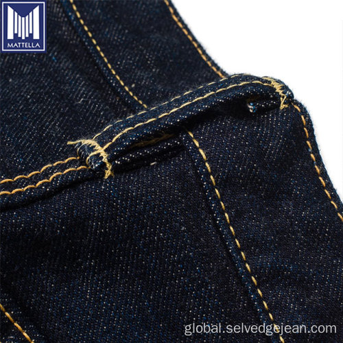 Selvedge Jeans 17oz rope-dyed indigo straight cut selvedge denim jeans Manufactory